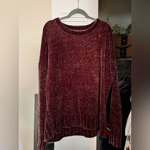 Velvet sweater